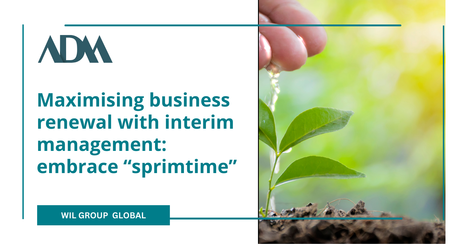 Thumbnail for Maximising business renewal with interim management: embrace “sprimtime”