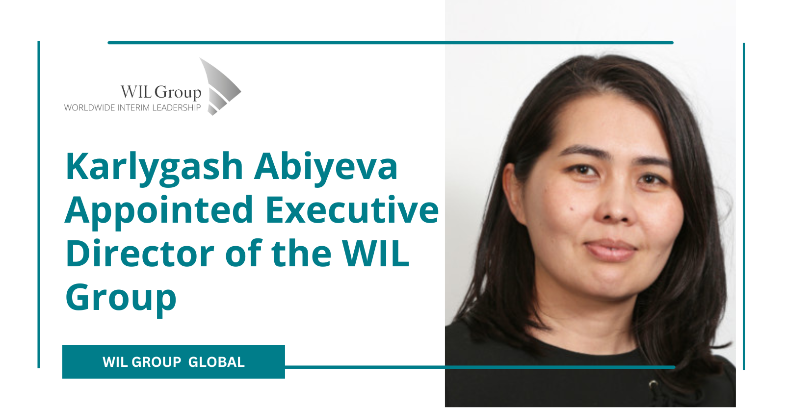 Thumbnail for Karlygash Abiyeva Appointed Executive Director of the WIL Group